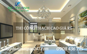 Thi công trần thạch cao giá rẻ