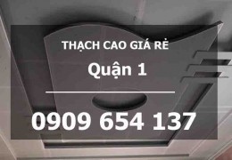 Thợ Thi Công Đóng Trần Vách Thạch Cao Tại Quận 1 – Giá Rẻ, Uy Tín, Nhanh Chóng