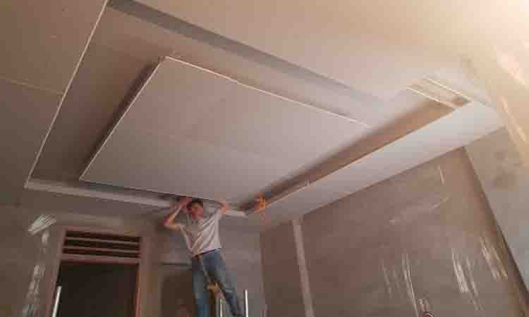 thi công trần vách thạch cao tại Tân Uyên 2
