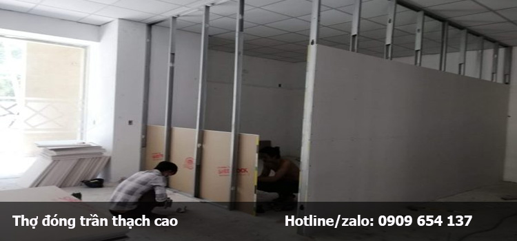 Thợ đóng trần vách thạch cao tại quận 8 44