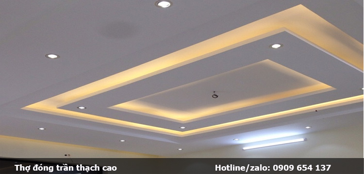 Thợ thi công đóng trần vách thạch cao tại Cần Đước 4