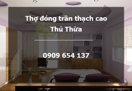 thợ thi công đóng trần vách thạch cao tại Thủ Thừa